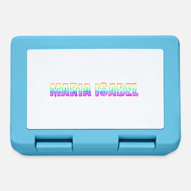 maria isabel rs regenbogen - Brotdose - Saphirblau
