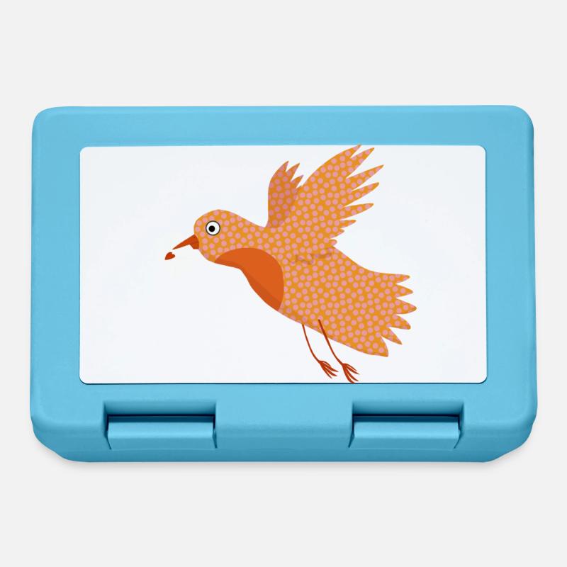 Bird with letter in beak. - Boîte à goûter - bleu saphir