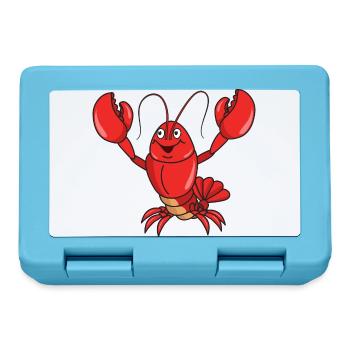 homard - Boîte à goûter - bleu saphir - Devant