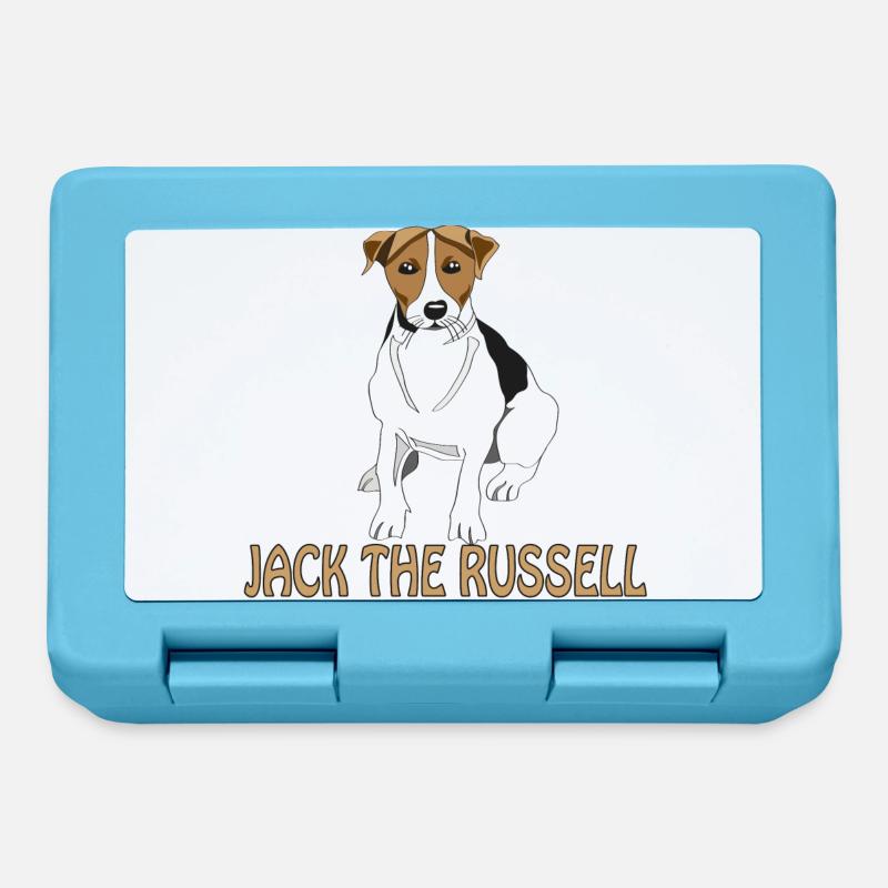 Jack Russell - Boîte à goûter - bleu saphir