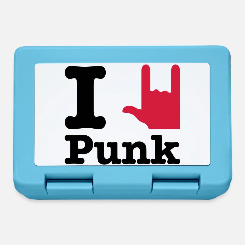 i love punk - Lunchbox - sapphire blue