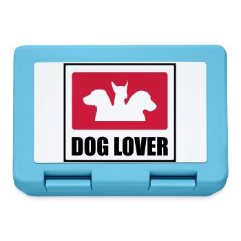 Dog Lover - Boîte à goûter - bleu saphir - Devant