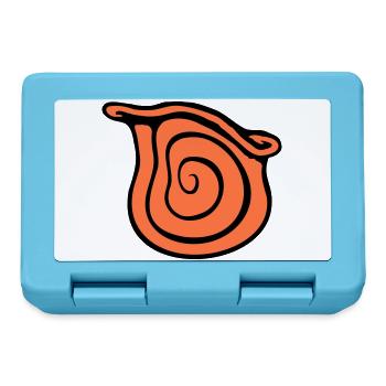 Snail Shell Snail Insect House Spiral Cool - Lunchbox - sapphire blue - Front