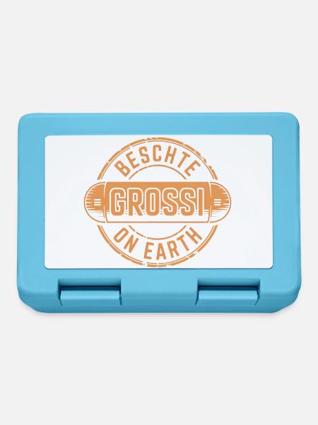 Beschte Grossi Schweizerdeutsch - Brotdose - Saphirblau