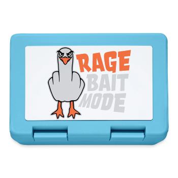 Rage Appât Mode Mouette Oiseau Méchant Drôle Provocation - Boîte à goûter - bleu saphir - Devant