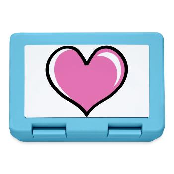 Heart Love - Lunchbox - sapphire blue - Front