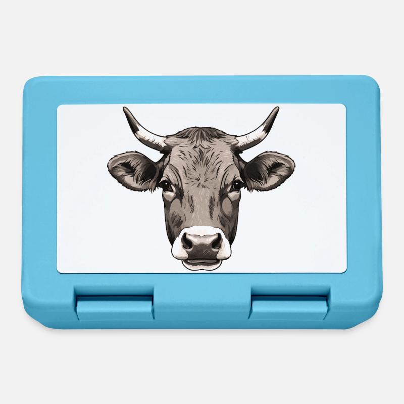 Cow - Lunchbox - sapphire blue