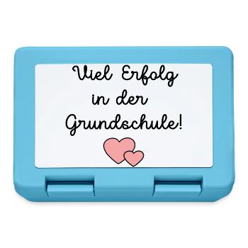Einschulung Grundschule Schulkind - Brotdose - Saphirblau - Vorne