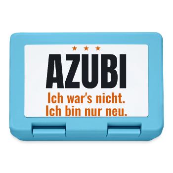 Azubi – Ich war's nicht. Ich bin nur neu - Brotdose - Saphirblau - Vorne