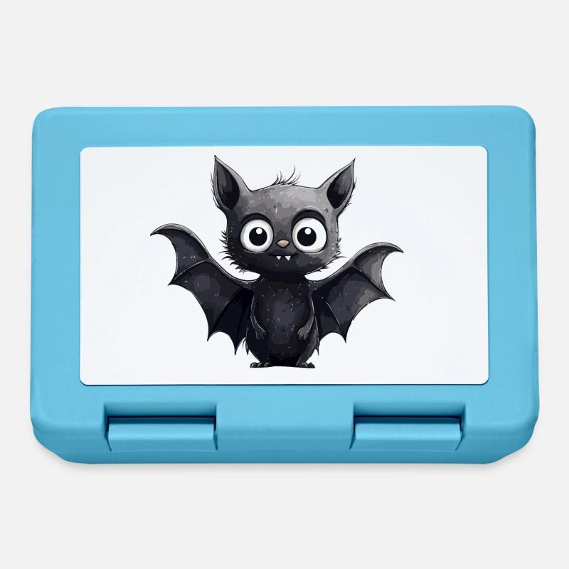 Funny bat design - Lunchbox - sapphire blue