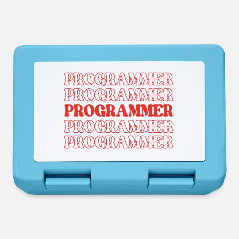 Programmierer, Programmierer, Entwickler, Programmierer, Software-Ingenieur - Brotdose - Saphirblau