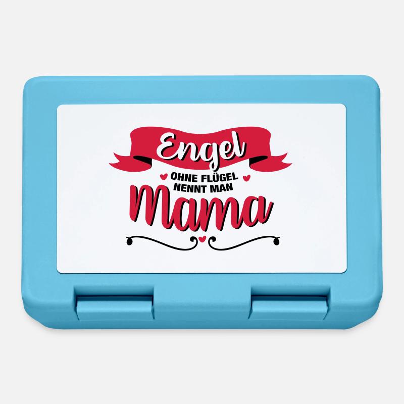 Engel Mama - Brotdose - Saphirblau