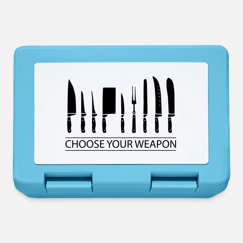 Beruf Koch Messer Geschenk - Brotdose - Saphirblau