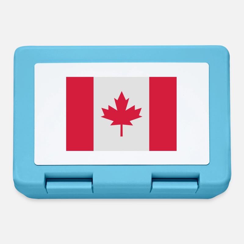 canada flag - Lunchbox - sapphire blue