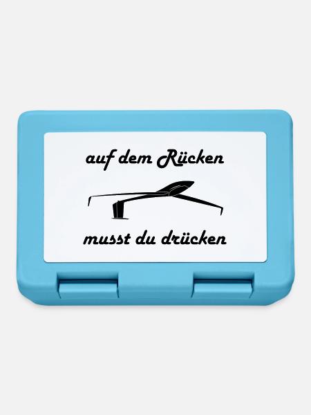 Segelflieger Modellflieger Kunstflug Geschenk - Brotdose - Saphirblau