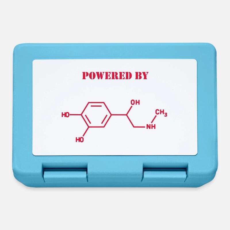 Powered by adrenaline - Lunchbox - sapphire blue