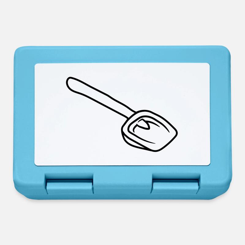 Jouet Contour Sandbox jaune version pelle - Boîte à goûter - bleu saphir