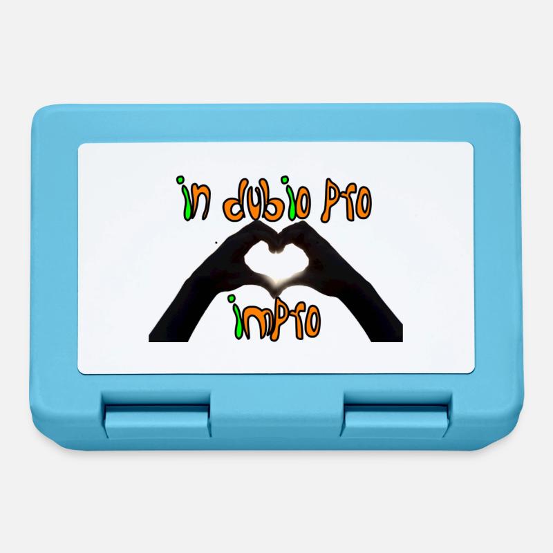 in dubio pro impro - Brotdose - Saphirblau