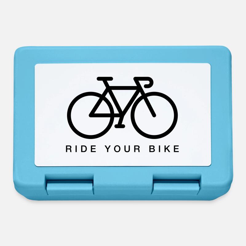 Vélo - Faites du vélo - Boîte à goûter - bleu saphir
