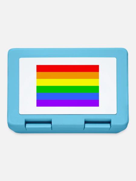 rainbowflag Schwule & Lesben - Brotdose - Saphirblau
