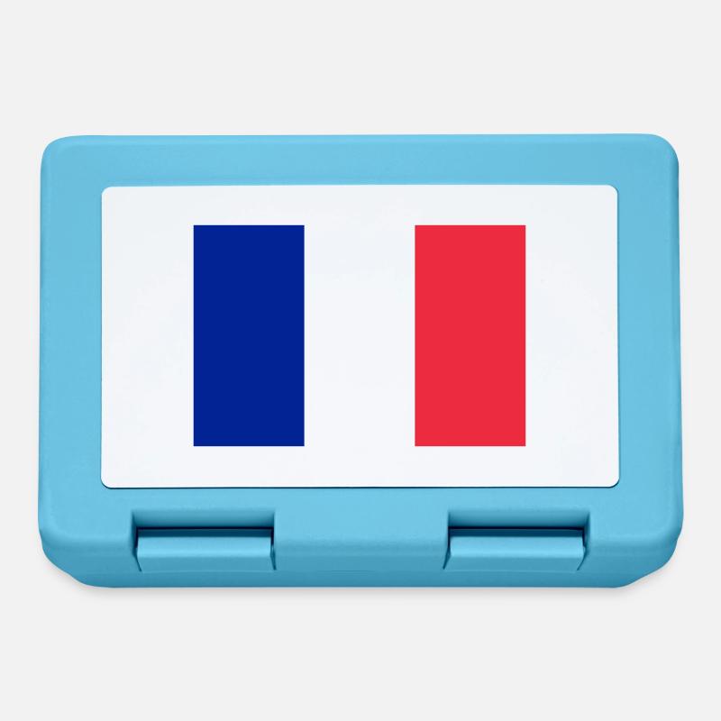 Drapeau français / French flag - Boîte à goûter - bleu saphir