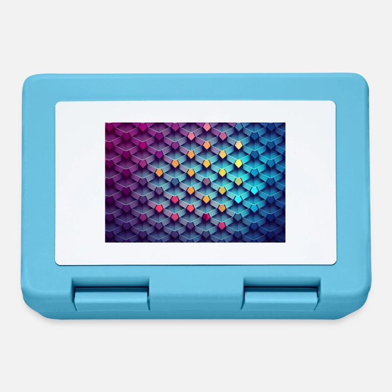 Abstract pattern - Lunchbox - sapphire blue