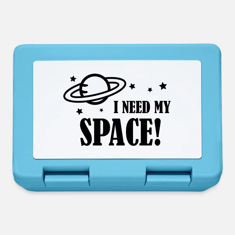 I need my Space! - Brotdose - Saphirblau