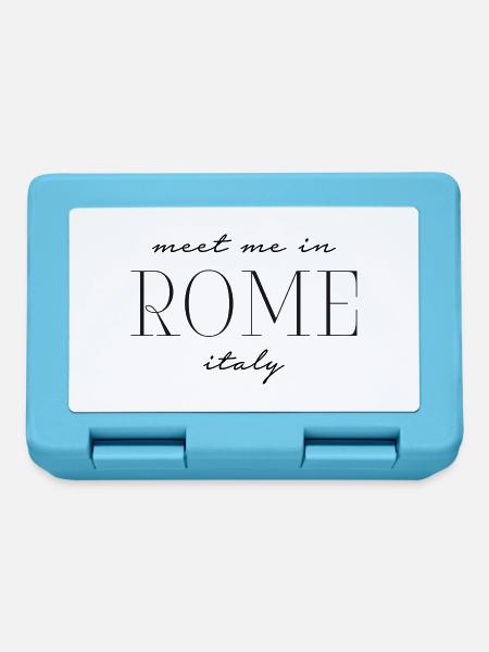 Meet me in Rome italy - Rom Italien - Brotdose - Saphirblau