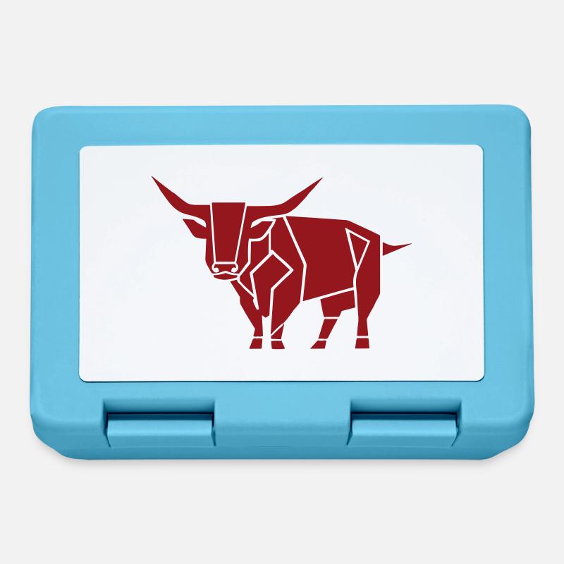 Avant-garde du taureau - Boîte à goûter - bleu saphir