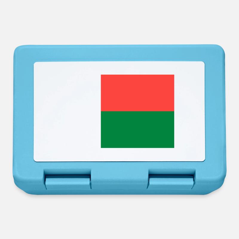 Drapeau Madagascar - Boîte à goûter - bleu saphir