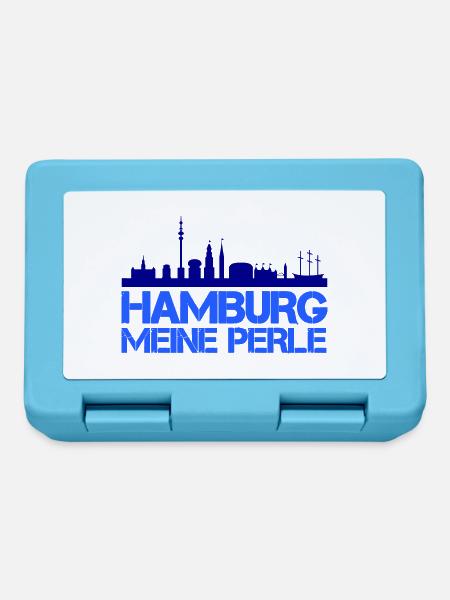 Hamburg City - Brotdose - Saphirblau