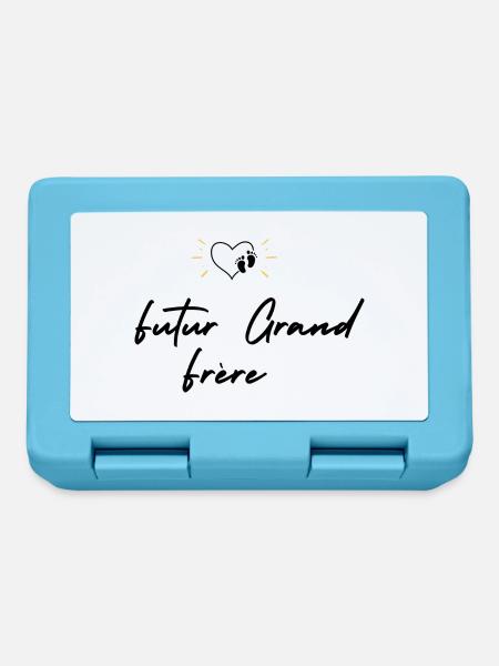 Futur grand frère - annonce futur grand frère - Boîte à goûter - bleu saphir