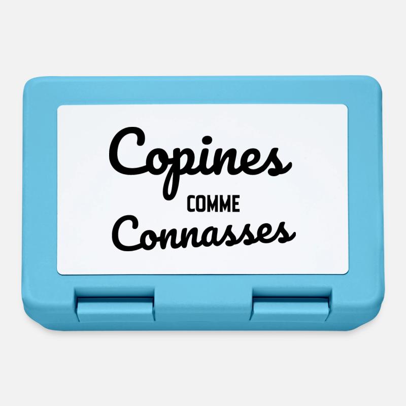 copines comme connasses - Boîte à goûter - bleu saphir