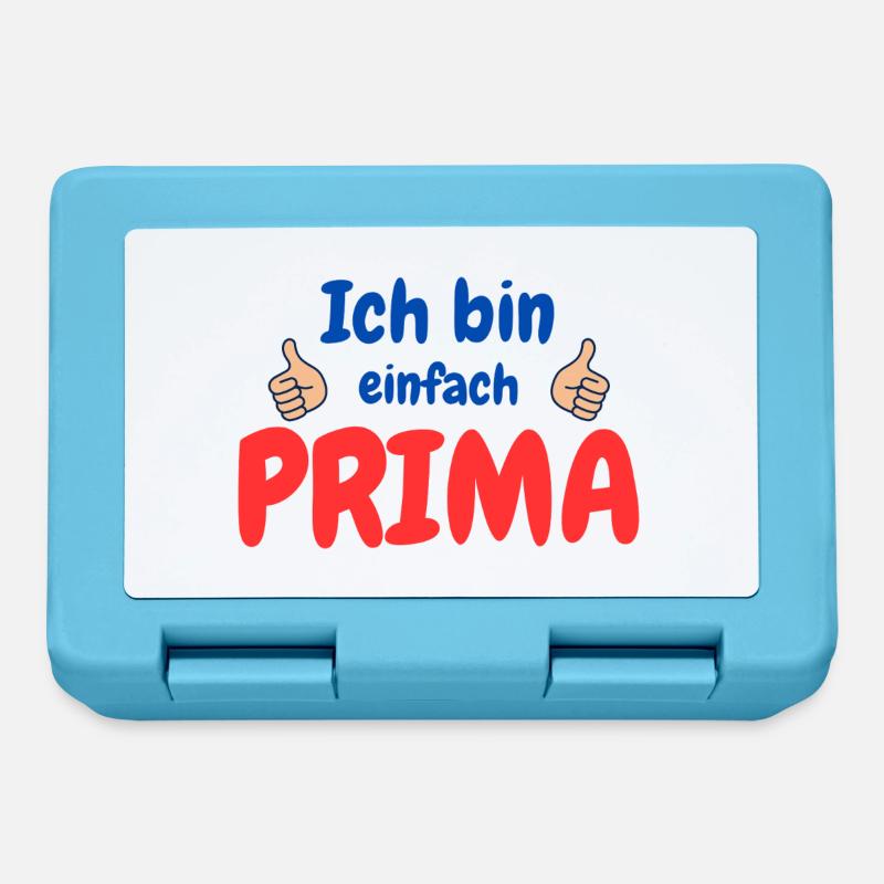 I'm great - Lunchbox - sapphire blue