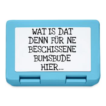 BUMSBUDE - Brotdose - Saphirblau - Vorne