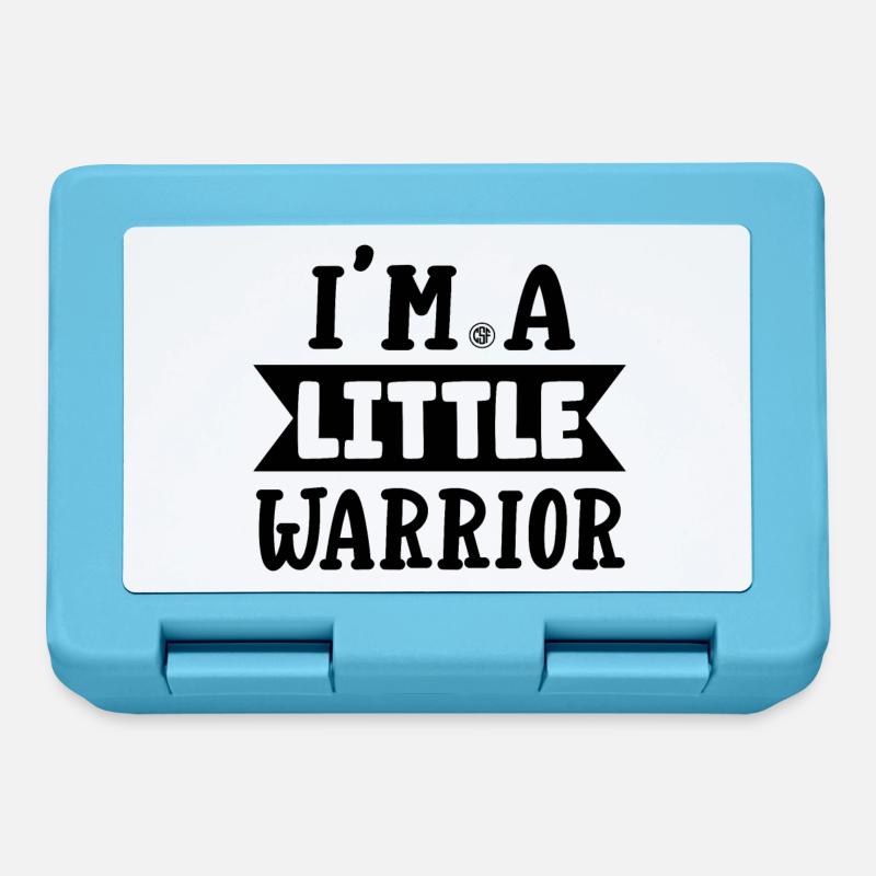 Im a little warrior - Lunchbox - sapphire blue
