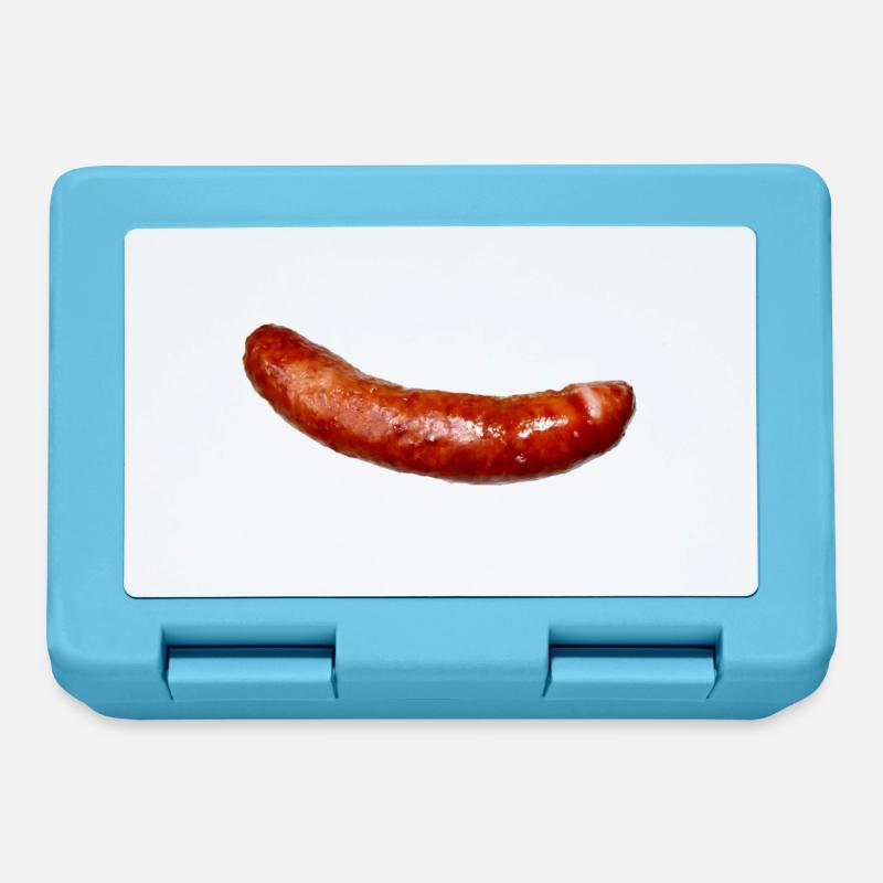 saucisse - Boîte à goûter - bleu saphir
