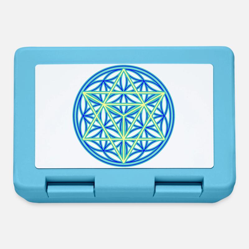 Sacred geometry - Lunchbox - sapphire blue