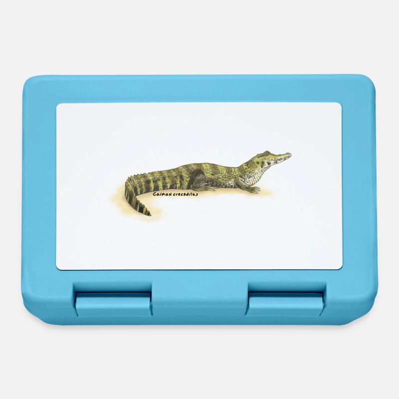 Baba (Caiman crocodilus) - Lunchbox - sapphire blue