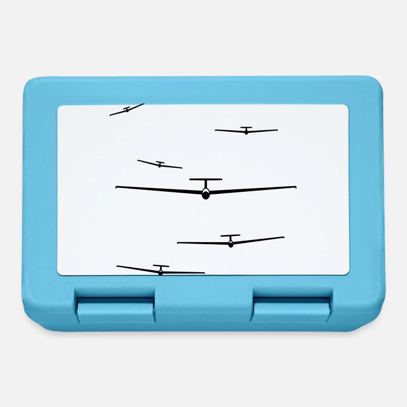 team gliding glider pilot - Lunchbox - sapphire blue