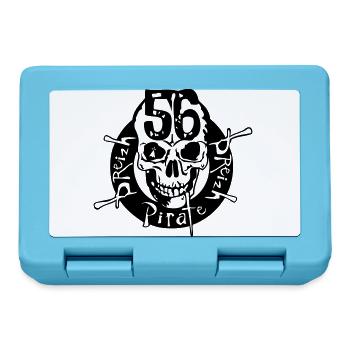 56 breizh pirate tete de mort crane morbihan - Boîte à goûter - bleu saphir - Devant