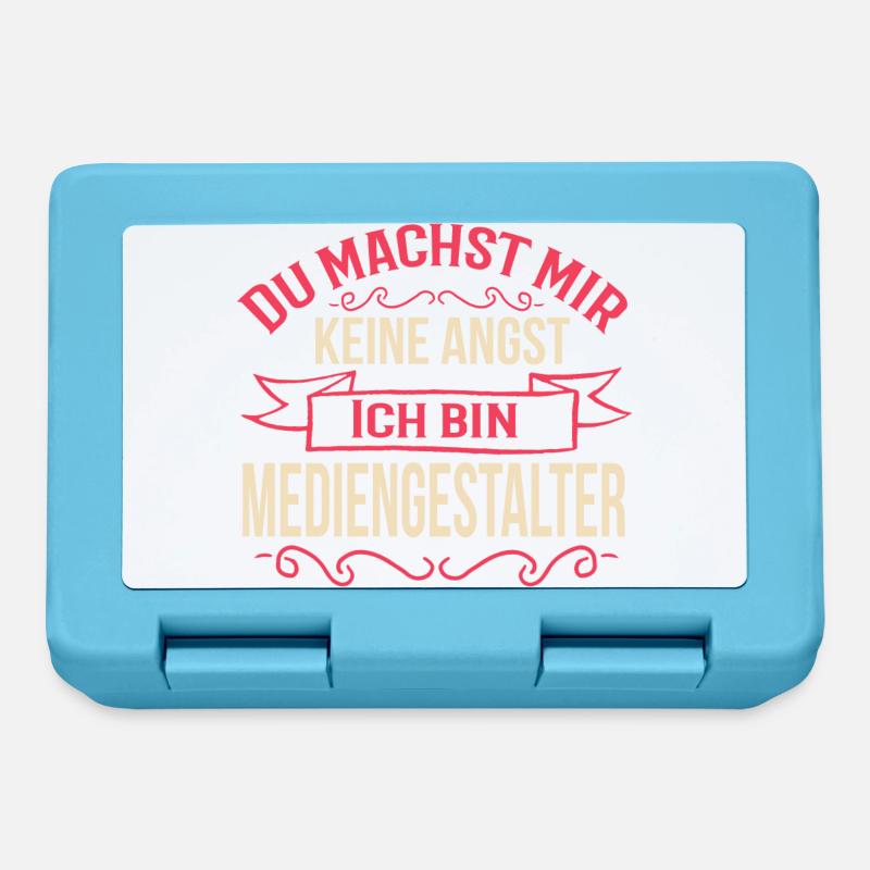 Mediengestalter Bild Ton Beruf T-Shirts Geschenk - Brotdose - Saphirblau