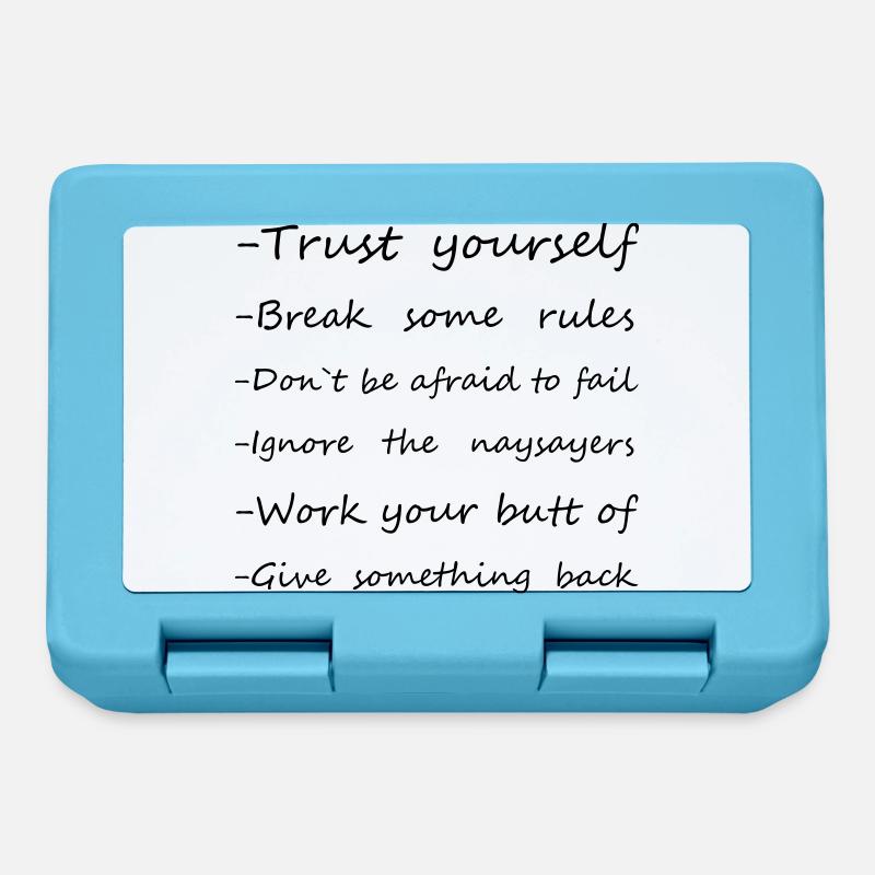 Rules - Lunchbox - sapphire blue