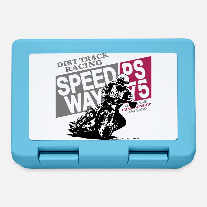 Speedway Racing - Brotdose - Saphirblau