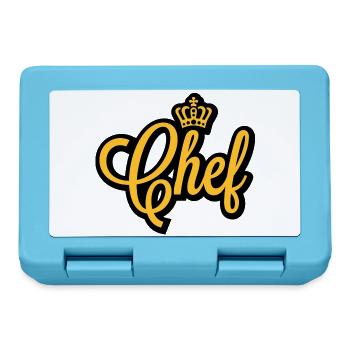 Chef | Crown | Krone - Boîte à goûter - bleu saphir - Devant
