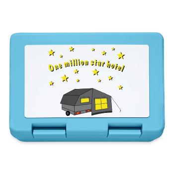 one million star hotel faltcaravan - Brotdose - Saphirblau - Vorne