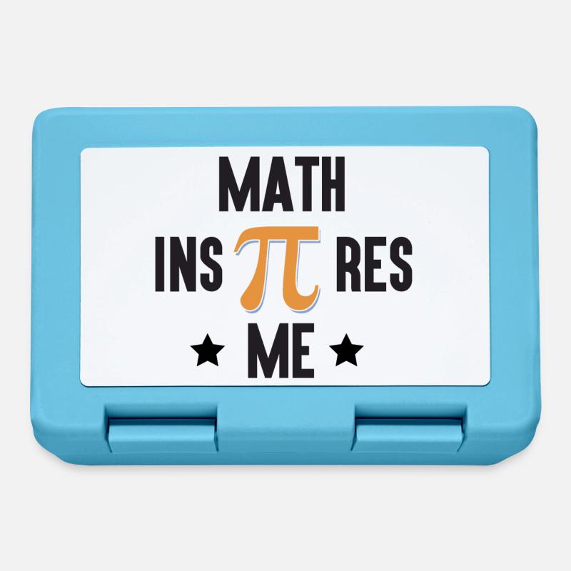 Pi Day - Math Inspires Me - Lunchbox - sapphire blue