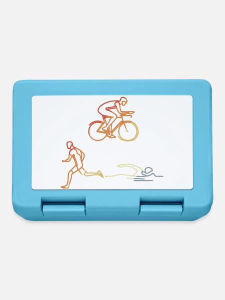 Vintage Triathlet - Brotdose - Saphirblau