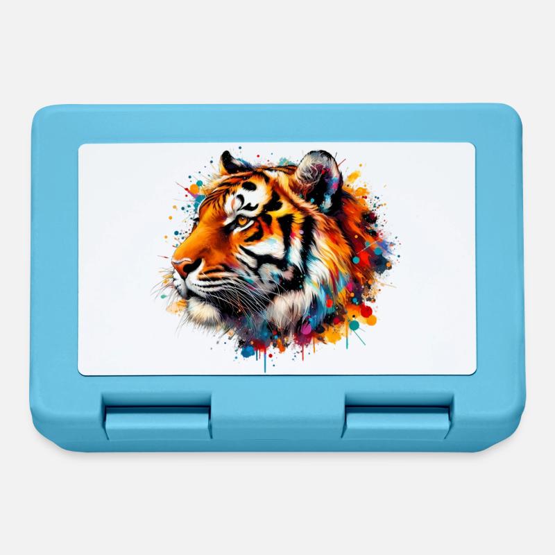 Tiger - Brotdose - Saphirblau