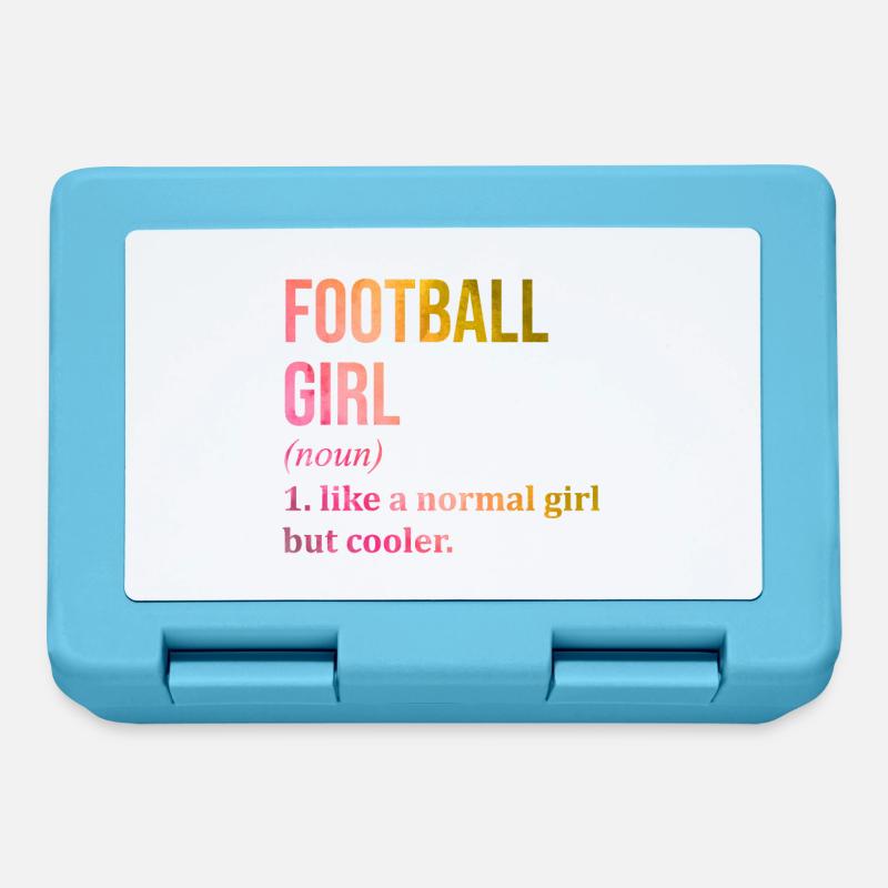 Fußball - Brotdose - Saphirblau
